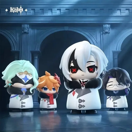 New Genuine Stock Genshin Impact Fatui Harbinger Series Trendy Blind Box Toys Q Version Model Decoration Birthday Surprise Gifts