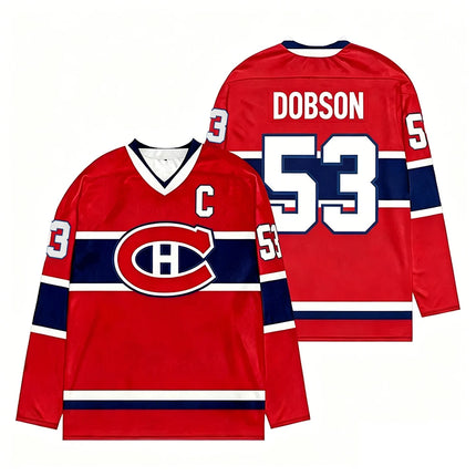 Merch Montreal Canadiens Team Hockey Jersey V-Neck Long Sleeve Athletic Sweatshirt Women Men Player Cosplay Top Shirts