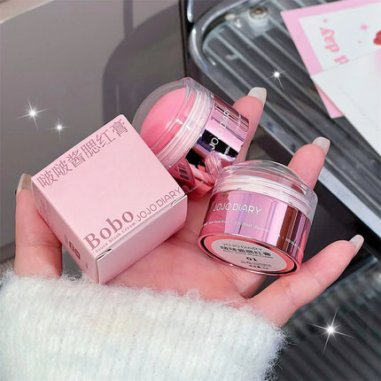 Creamy Pink Red Blush Stick Soft Face Blusher Cream Korean Makeup Peach Cheek Tint Brightening Apricot Contouring Rouge Cosmetic