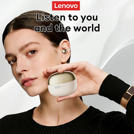 Choice Lenovo LE302 Ear Clip Earbuds with Accessories Wireless Bluetooth 6.0 Sports Music OWS Business Earphones for Girls Gifts