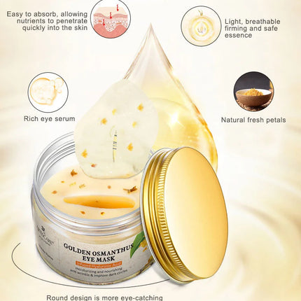 ARTISCARE Gold Osmanthus Eye Mask for Dark Circles Hyaluronic Acid Moisturizing Eye Patches Eye Care
