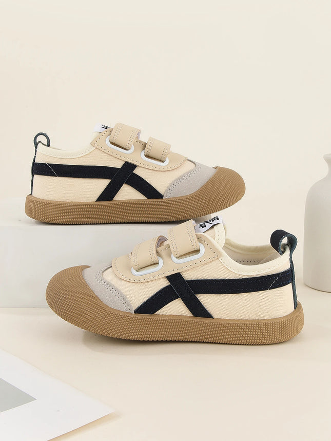 Spring and Autumn 2024 New Korean version of indoor girls canvas shoes soft-soled children's baby toddler shoes children's shoes
