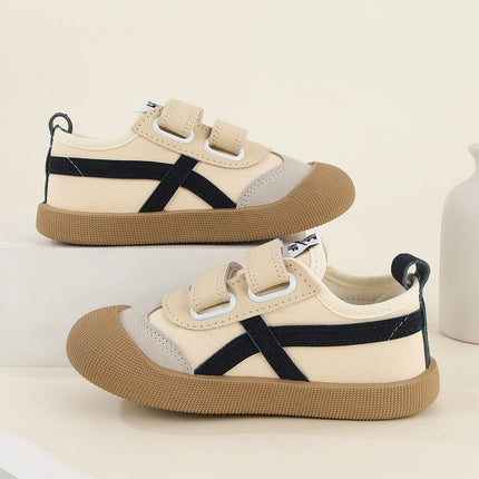 Spring and Autumn 2024 New Korean version of indoor girls canvas shoes soft-soled children's baby toddler shoes children's shoes