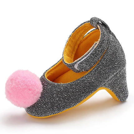 Spring Autumn Girl Baby Children's Shoes with Beautiful Bow Detail High Heels Design for Little Princess Footwear