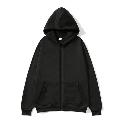 2025 Fashion Casual Black Grey Blue Zipper Hoodie Hip Hop Street Sweatshirt Skateboarding Men/Women Hoodie Men's Hoodie
