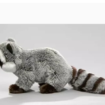 Hight Quality Raccoon  Anime Cute  Simulation Plush Toys Lifelike Animals Stuffed Doll Kawai Toy Gifts Kids Gift