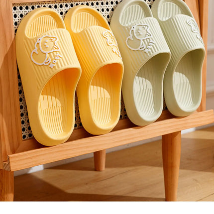 Summer Slippers Bathroom Platform Non-Slip Home Bear Cartoon Flip Flops Beach Women Slipper Sandals Slides Indoor Outdoor 2023