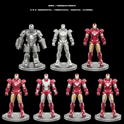 Fondjoy Marvel figure Splicing toys iron man MK1 MK2 MK3 MK4 MK5 MK6 MK7 Action figure model Birthday gift for children