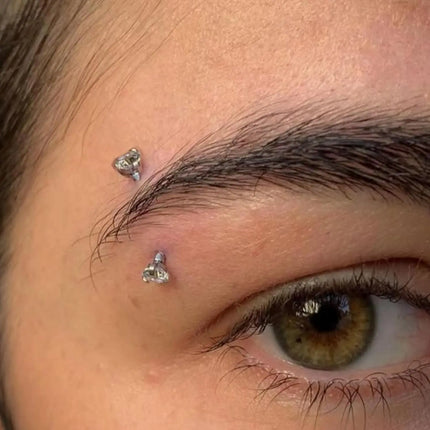 1-9PCS Golden Eyebrow Stud Rings Piercing Jewelry Rook Surgical Steel Silvery CZ Tiny Labret Lip Navel Belly Helix Tragus 16G