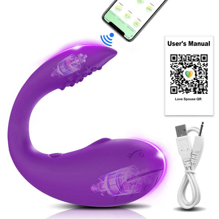APP Bluetooth Control Clitoris Vibrator for Women Clitoral Stimulator Female G Spot Wearable Love Egg Adult Vibrating Sex Toy
