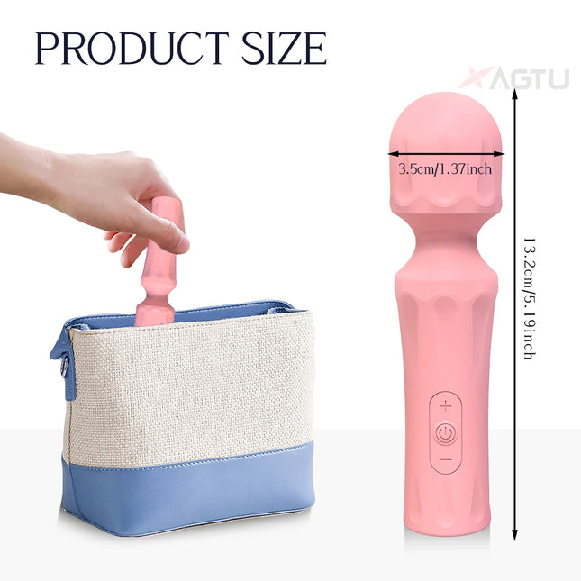 Powerful AV Magic Wand Dildo Vibrator for Women Nipple Clitoris G spot Vagina Stimulator Vibration Massager Adult Sex Toys 18