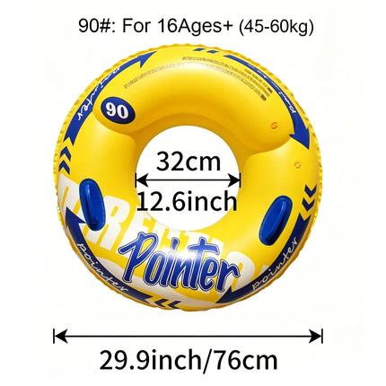 Double Balloon Inflatable Swimming Ring，Beach Toys Pool Floaties for Adults, Swim Inner Tube for Pool
