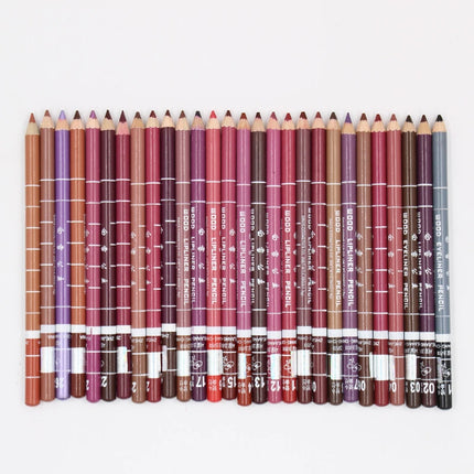 28Color Antifouling Lip Liner Professional Lipstick Pen Precise Waterproof Lip Outline Pencil Lip Makeup Lasting Eyeliner Creamy