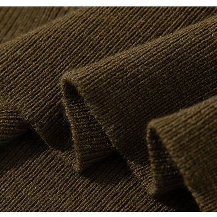 Men's short sleeved polo shirt, stylish top, knitted T-shirt, 2024 summer wool blend casual business pullover