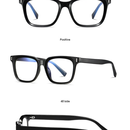 JMISUS Fashion Square Prescription Glasses Women Men Photochromic Progressive Myopia Optical Eyewear Lenses with Custom Recipe