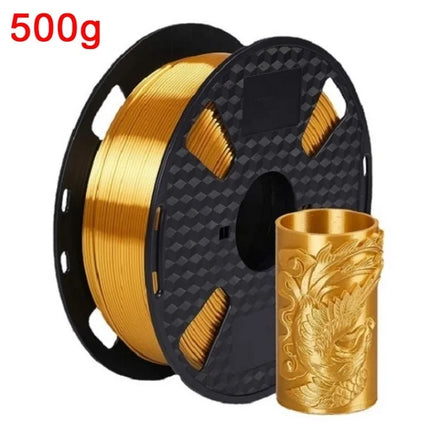 Silk Filament PLA 1.75mm 1kg/500g/250g 3D Printer Filament For Printing Toys Shiny Smooth PLA+ Gold Silver Red Blue High Speed