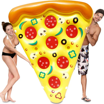JOYFY Giant Inflatable Pizza Slice Pool Float Fun Pool Floaties Swim Party Toy Summer Pool Raft for Adutls Kids Summer Toys
