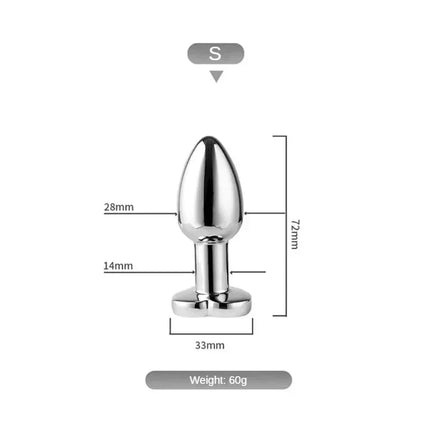 Vibrating Remote Heart-Shaped App Control Man and Woman Metal Anal Plug Adult Luminous Electric Anal Dildo Couple Intimate Toys