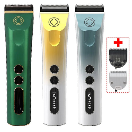 Madeshow 982F 986F Men Hair Clipper LED Display Low Noise Cordless Ceramic Blade Professional Hair Cutting Machine Hair Trimmer