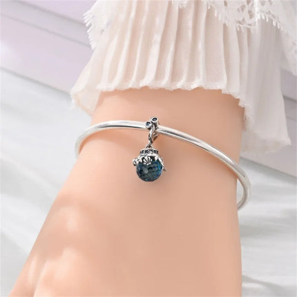 Original 925 Sterling Silver Charms Beads Cute Mushroom Unicorn Love Wings Pearl Charm for Bracelet Pendant Woman Girl Jewelry