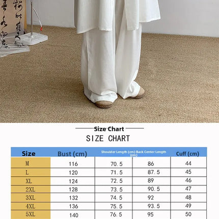 New Chinese Style Men's Shirt and Pants Set Retro Spring Autumn Youth Chinese Style Clothing Polyester Fiber Machine Washable