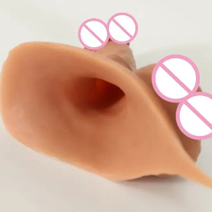 Multiple Styles FTM Packers Wholesale 2-in-1 Ultra Soft Silicone Hollow Penis Sleeve with Large Scrotum Prosthetic Stroker