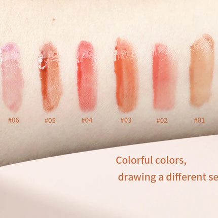 Water gloss mirror lip gloss moisturizing application without showing lip lines versatile for daily use