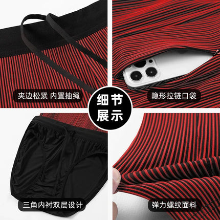 2 in 1 Summer Marathon Compression Shorts Quick Dry Long Distance Running Training Tights Sports Women Men Gym Male Waist bag