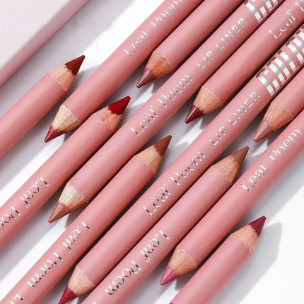 Nude Brown Lip Liner Pencil Lipstick Matte Smooth Waterproof Lipliner Long Lasting Non-stick Cup Lipstick Pen Beauty Makeup