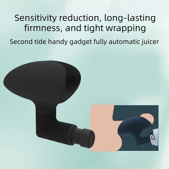 Male Masturbation Massage Penis Vibration Exercise Device Male Relaxation Silicone Massage Gun Head for Masturbation Tool