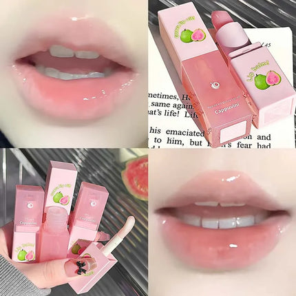 Guava Lip Care Set Fade Liplines Moisturizing Lip Balm Kit Hydrating Lip Gloss Relieve Dryness Soothing Lips Jelly Lips Mask Set
