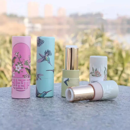 10/30/50/100PCS Empty Eco-friendly Paper Lipstick Tubes 12.1mm DIY Empty Round Lip Balm Tube Packaging Makeup Tool Wholesale