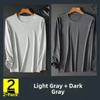 M [recommendation 40-50kg] / 2 pieces - [mesh long sleeves] light gray + dark gray