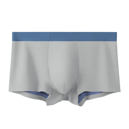 Men's Silk Seamless Underwear, High-End Double-Sided Boxer Briefs, Comfortable Summer Thin Boys' Boxer Briefs