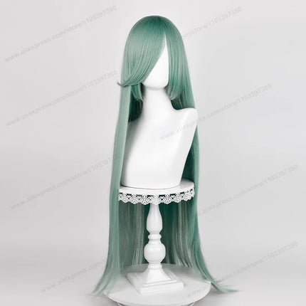 Anime 100Cm Long Staight Cosplay Synthetic Wig Black White Red Pink Brown Gold Blue Women Heat Resistant Hair High Quality Wigs