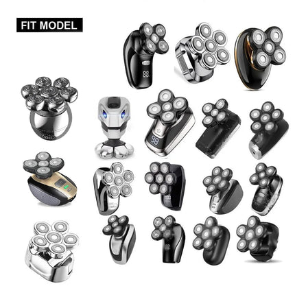 7 Blade Razor Replacement Shaving 7D Heads Floating Washable For Most Electric Shavers Trimmers Kit Cutter Blades