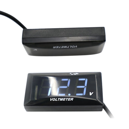 Universal Motorbike Electric Car Voltmeter 12V-150V Mini LED Digital Display Voltmeter Motorbike Accessories