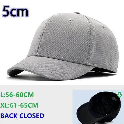 Back Closed Baseball Caps for Men and Women, Big Head and Small Head Hat, High Quality Headwear