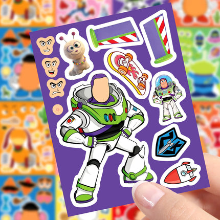 16Sheets Disney Toy Story Graffiti Stickers Exquisite Fashion DIY Toys Secret for Bottle Scrapbook Travel Bag Aesthetic Decals