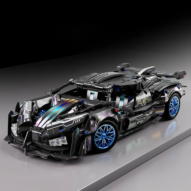 1:14 Building block racing DIY sports car building block toys Assemble brick car toys for children's birthday and Christmas gift