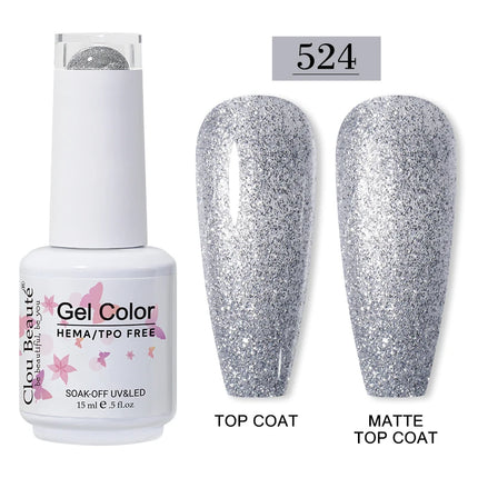 Clou Beaute 15ml HEMA TPO FREE Gel Nail Polish Vernis Semi Permanent UV Nail Art Varnish Lakiery Hybrydowe Manicure Gel Polish