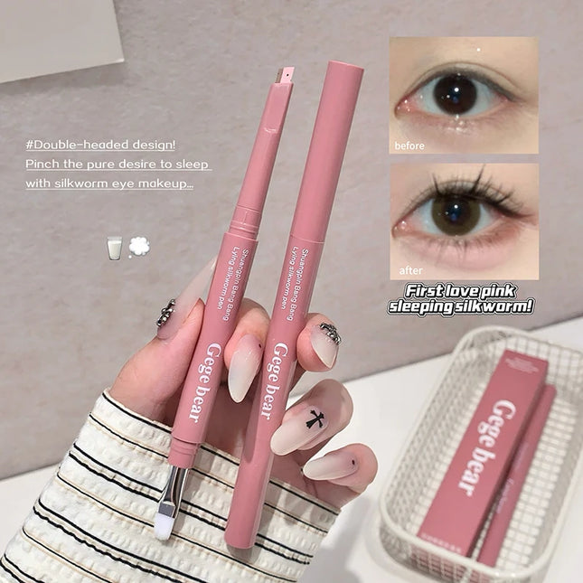 Dual-Tone Under-Eye Matte Highlighting Shadow Pencil Nude Beige Brown Brightening Cream Lying Silkworm Eyeliner Aegyo sal Pen