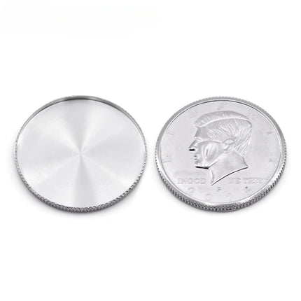 1PC Expanded Shell Half Dollar Magic Coin Shell for Half Dollar Close Up Illusion Gimmick Props Mentalism Magician Magia Tricks