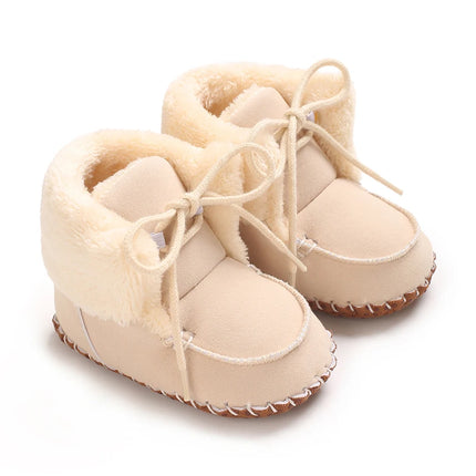 0-18M  Boots For Newborn Baby Girl Snow Boots Winter Thermal Shoes Plush Ankle Boots Winter Baby Boys And Girls Thermal Shoes