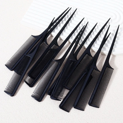 12 piece mouse tail comb set, hair dye comb, pointed tail comb, suitable for hair salons and home use,special for real hair wigs peines para el cabello