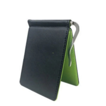 Leather Men Money Clips Metal Solid Wallets Credit Dollar Purses Money Holder Portafoglio Wallet for Male Minimalist Card Holder