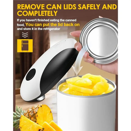 A84G-One Touch Rechargeable Electric Can Opener-Safety Automatic Hands Free-2Pcs Ideal For Easy Smooth Edge Openers