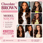 Dark BROWN 15A / Remy Hair / China Mainland|22inches|3Pack180g