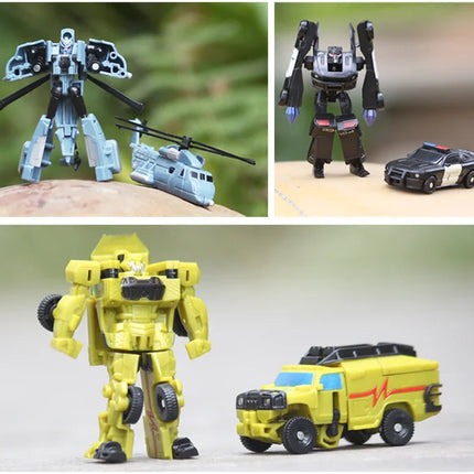 Children Toys Mini Transformation Robot Kit Toys Models 2 In 1 Deformed Car Toy Robots Toys for Kids Gift  Action Figure