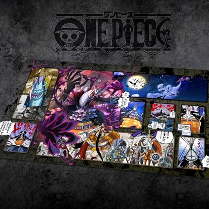 60*35cm Anime One Piece OPCG GAME Card PlayMat Comic Series New Four Emperors Teach Shankusu Buggy Luffy Chopper Collection Toys